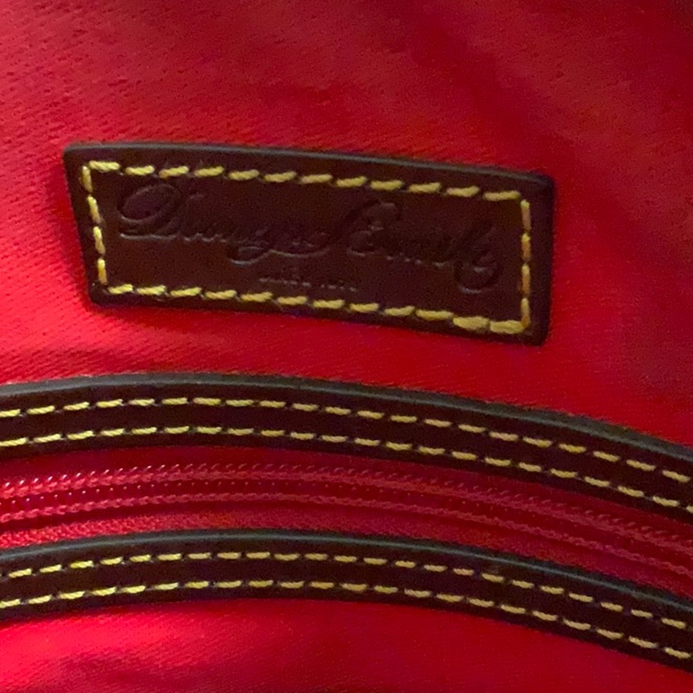 Dooney & Bourke Cream and Brown Leather Crossbody / Hand Bag - Picture 8 of 12